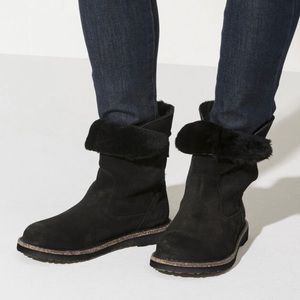 Birkenstock Boots Shearling Black Water-resistant 7.5 38